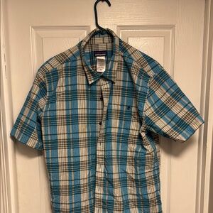 Patagonia Men's Blue Plaid Shirt
